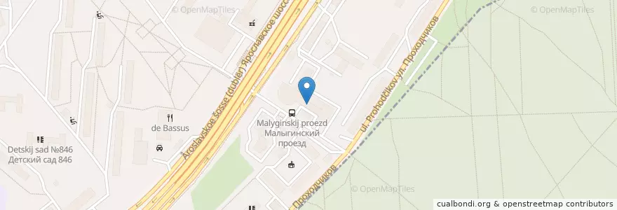 Mapa de ubicacion de Московский многофункциональный культурный центр en ロシア, 中央連邦管区, モスクワ.