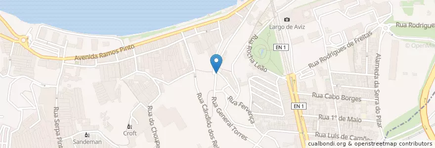 Mapa de ubicacion de Miraporto en البرتغال, المنطقة الشمالية (البرتغال), Área Metropolitana Do Porto, بورتو, Vila Nova De Gaia, Santa Marinha E São Pedro Da Afurada.