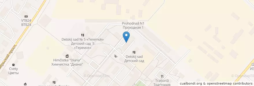 Mapa de ubicacion de Участковый пункт en Russia, Central Federal District, Moscow, Troitsky Administrative Okrug, Городской Округ Троицк.
