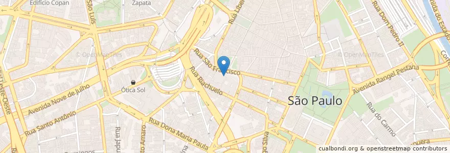 Mapa de ubicacion de Igreja Santo Antônio en ブラジル, 南東部地域, サンパウロ, Região Geográfica Intermediária De São Paulo, Região Metropolitana De São Paulo, Região Imediata De São Paulo, サンパウロ.