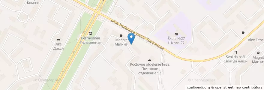 Mapa de ubicacion de Сбербанк en Russland, Föderationskreis Zentralrussland, Oblast Jaroslawl, Ярославский Район, Городской Округ Ярославль.