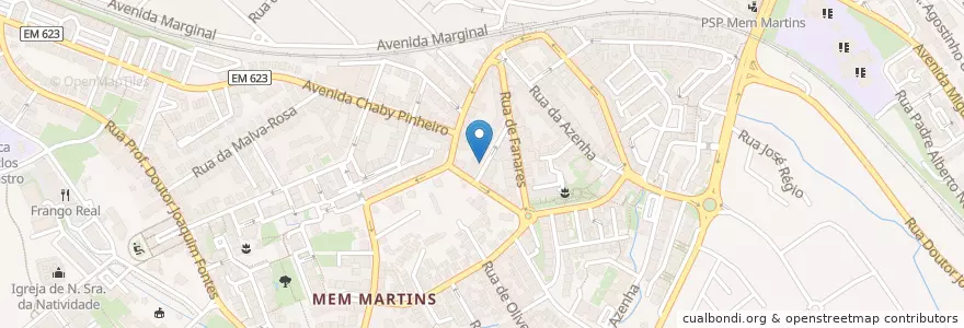 Mapa de ubicacion de Segurança Maxima en Portugal, Metropolregion Lissabon, Lissabon, Großraum Lissabon, Sintra, Algueirão-Mem Martins.