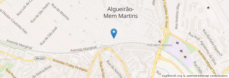 Mapa de ubicacion de SuchiSuchi en 葡萄牙, Área Metropolitana De Lisboa, Lisboa, Grande Lisboa, Sintra, Algueirão-Mem Martins.