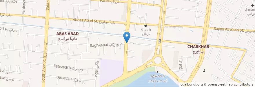 Mapa de ubicacion de داروخانه دکتر معین en Иран, Исфахан, شهرستان اصفهان, بخش مرکزی شهرستان اصفهان, اصفهان.