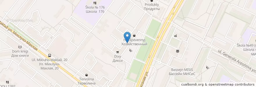 Mapa de ubicacion de Здесь аптека en Rusia, Distrito Federal Central, Москва, Юго-Западный Административный Округ, Район Коньково.
