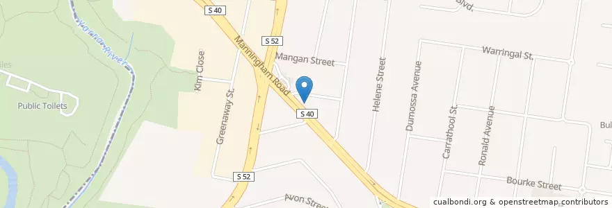 Mapa de ubicacion de The Surgery en オーストラリア, ビクトリア, City Of Manningham.