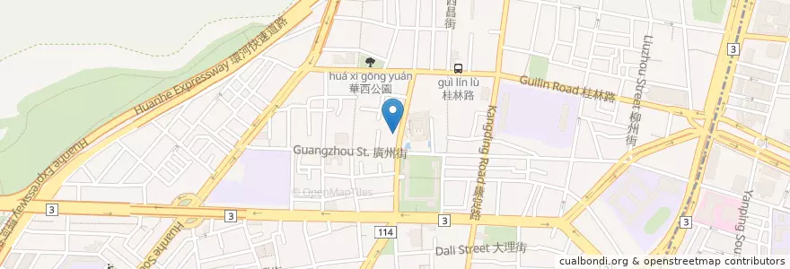 Mapa de ubicacion de 桂林路派出所 en 타이완, 신베이 시, 타이베이시, 완화 구.