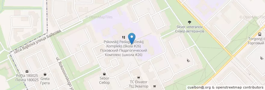 Mapa de ubicacion de Хлебосол en ロシア, 北西連邦管区, プスコフ州, Псковский Район, Городской Округ Псков.