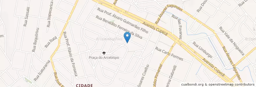 Mapa de ubicacion de Colégio Adventista de Cidade Ademar en ブラジル, 南東部地域, サンパウロ, Região Geográfica Intermediária De São Paulo, Região Metropolitana De São Paulo, Região Imediata De São Paulo, サンパウロ.