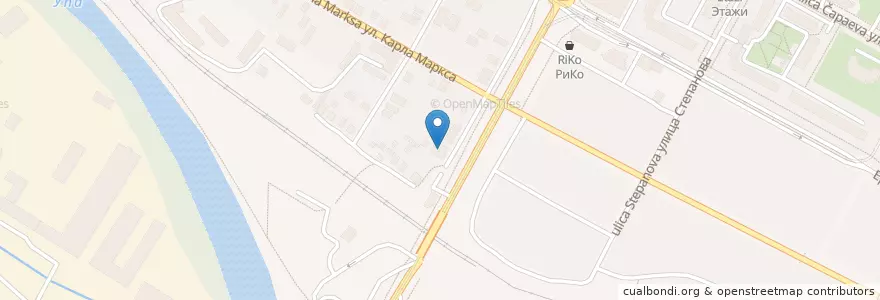 Mapa de ubicacion de Храм Иоанна Златоуста en Rusia, Distrito Federal Central, Óblast De Tula, Городской Округ Тула.