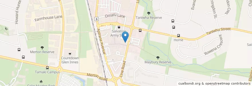 Mapa de ubicacion de Kebab 149 en Новая Зеландия, Auckland, Maungakiekie-Tāmaki.