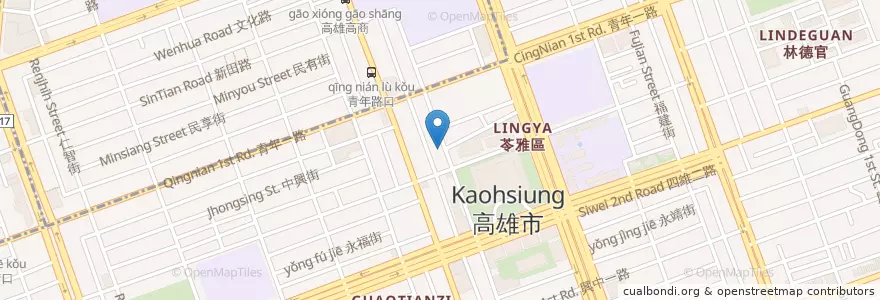 Mapa de ubicacion de 慈惠堂 en Taiwan, Kaohsiung, Lingya District.