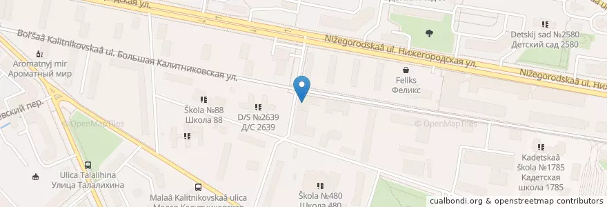 Mapa de ubicacion de Колледж сферы услуг №3 en ロシア, 中央連邦管区, モスクワ, Центральный Административный Округ, Таганский Район.