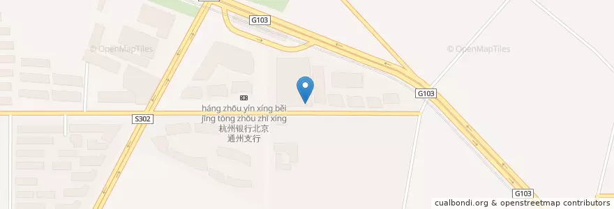 Mapa de ubicacion de 汉堡王 en Chine, Pékin, Hebei, 通州区 / Tongzhou.