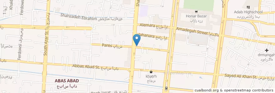 Mapa de ubicacion de داروخانه دکتر توکلی نریمانی en Irán, Isfahán, شهرستان اصفهان, بخش مرکزی شهرستان اصفهان, اصفهان.