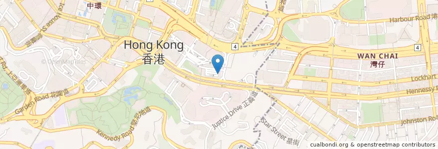 Mapa de ubicacion de 金鐘 (東) en 中国, 广东省, 香港, 香港島, 新界, 中西區.