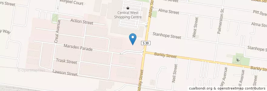 Mapa de ubicacion de Cafe Centro en Australie, Victoria, City Of Maribyrnong.