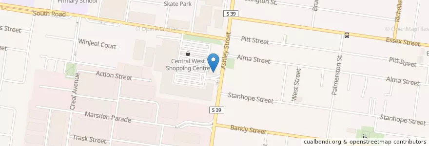 Mapa de ubicacion de Subway en Austrália, Victoria, City Of Maribyrnong.
