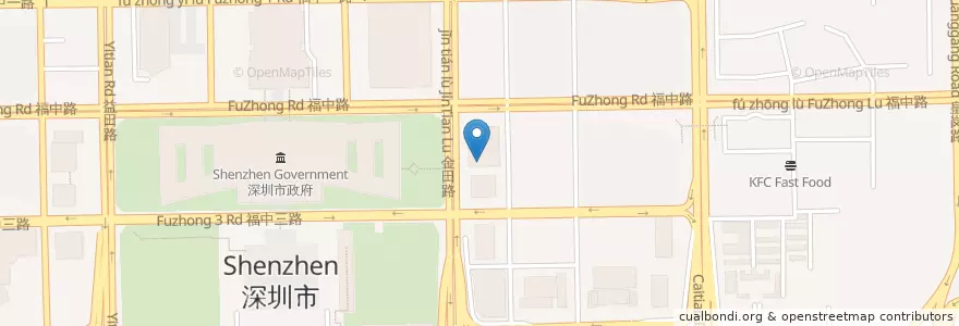 Mapa de ubicacion de 光大证券深圳金田路营业部 en Китай, Гуандун, Шэньчжэнь, 福田区.