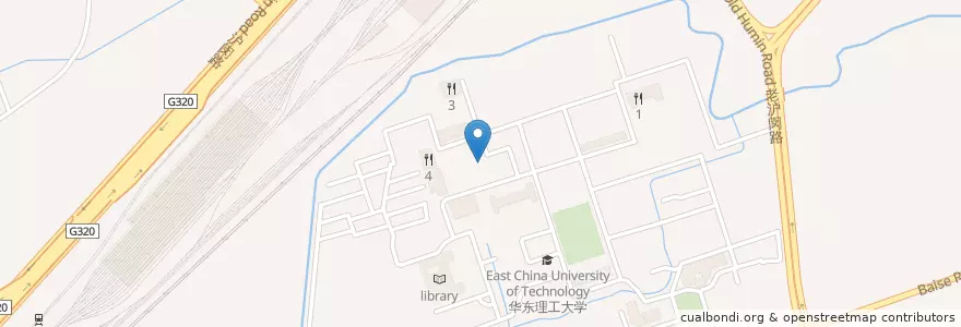 Mapa de ubicacion de 中国农业银行 en Chine, Shanghai, District De Xuhui.