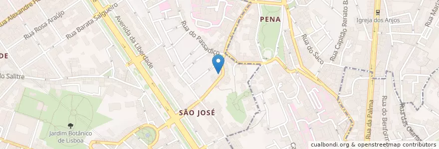 Mapa de ubicacion de A Venda Lusitana en Portugal, Área Metropolitana De Lisboa, Lissabon, Grande Lisboa, Lissabon.