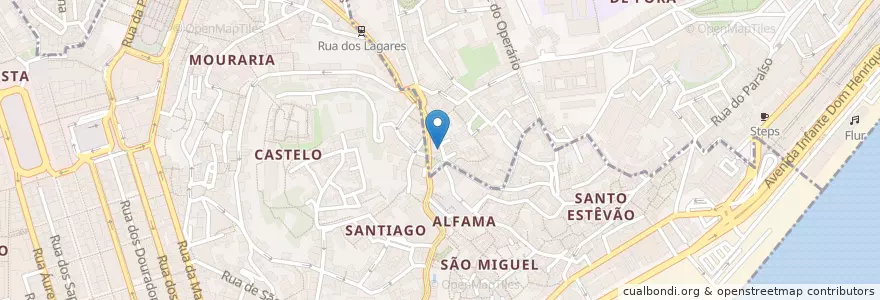 Mapa de ubicacion de O Vinhaca en 葡萄牙, Lisboa, Grande Lisboa, 里斯本, Santa Maria Maior.