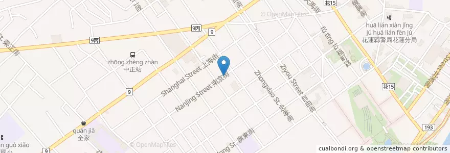 Mapa de ubicacion de 怡味餐店 en Tayvan, 臺灣省, Hualien, 花蓮市.