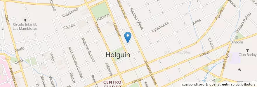 Mapa de ubicacion de SB Camilo Cienfuegos en Куба, Ольгин, Holguín.
