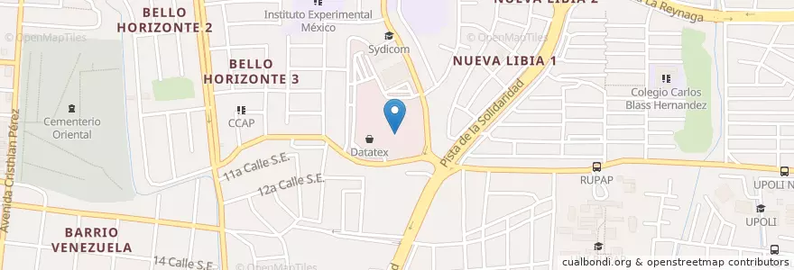 Mapa de ubicacion de Crepelovers en نيكاراجوا, Departamento De Managua, Managua (Municipio).