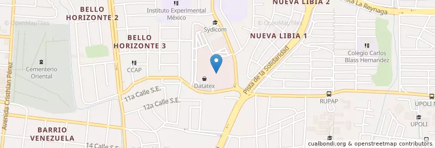 Mapa de ubicacion de American Donuts en نيكاراجوا, Departamento De Managua, Managua (Municipio).