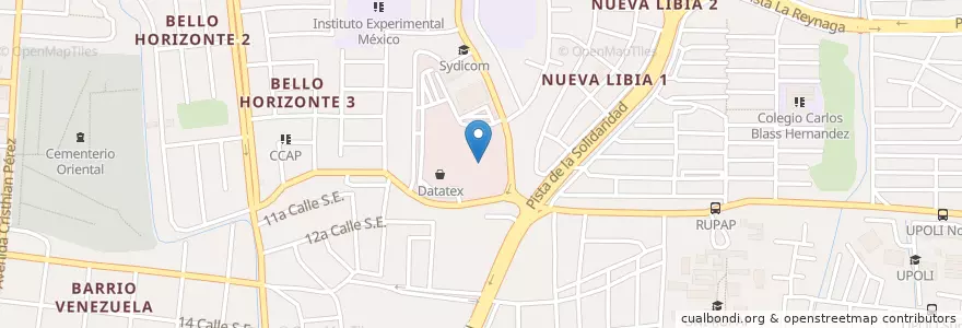 Mapa de ubicacion de Mr. Lee en Nicarágua, Departamento De Managua, Managua (Municipio).