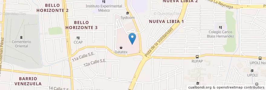 Mapa de ubicacion de Cocina Dña. Haydée en 尼加拉瓜, Departamento De Managua, Managua (Municipio).