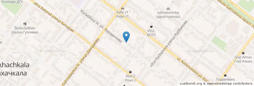 Mapa de ubicacion de Миньоны en ロシア, 北カフカース連邦管区, Дагестан, Городской Округ Махачкала.