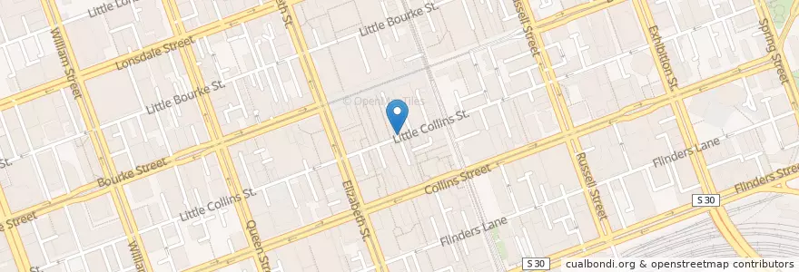 Mapa de ubicacion de Sensory Lab en Australië, Victoria, City Of Melbourne.