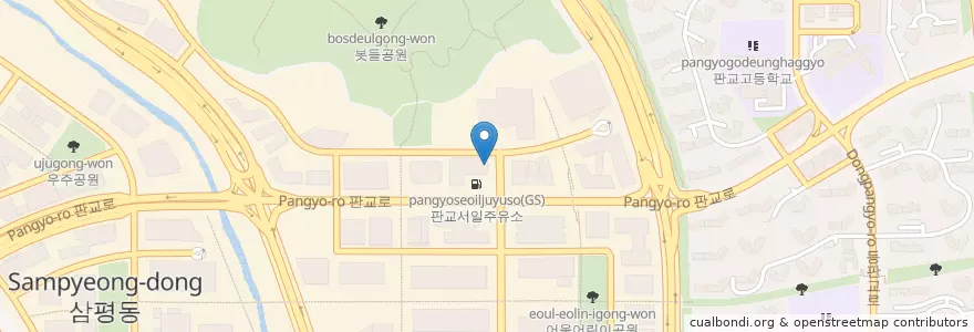 Mapa de ubicacion de BIG SIZE en Республика Корея, Кёнгидо, 분당구.