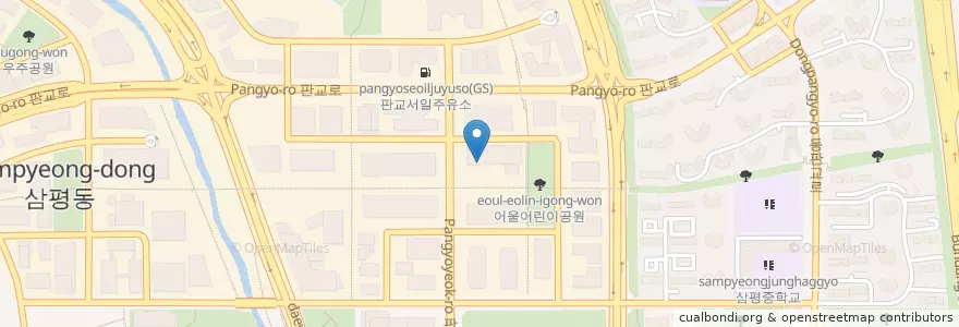Mapa de ubicacion de MG새마을금고(2층) en Güney Kore, 경기도, 분당구.