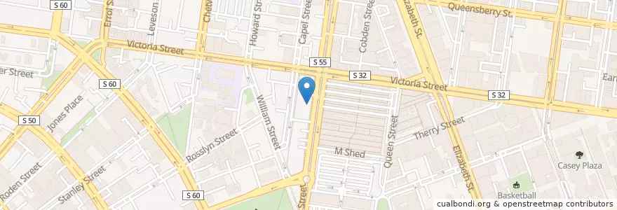 Mapa de ubicacion de The Drunken Poet en Australia, Victoria, City Of Melbourne.