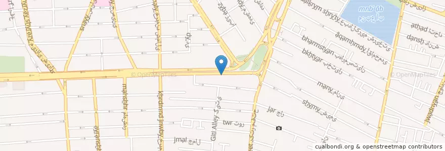Mapa de ubicacion de بانک سپه en Иран, Тегеран, شهرستان تهران, Тегеран, بخش مرکزی شهرستان تهران.