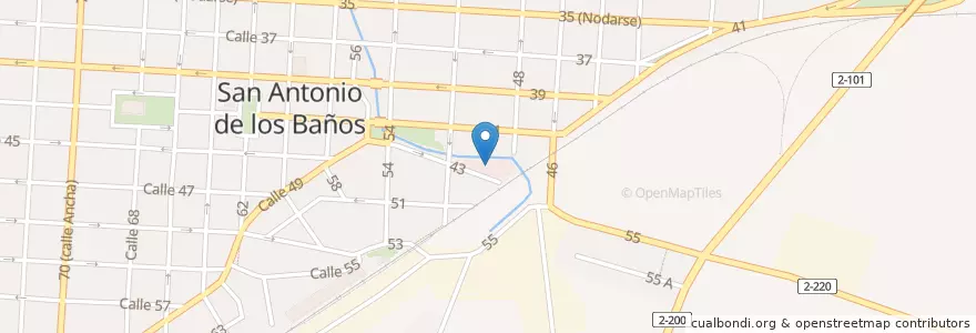 Mapa de ubicacion de Mercado en كوبا, Artemisa, San Antonio De Los Baños, Ciudad De San Antonio De Los Baños.