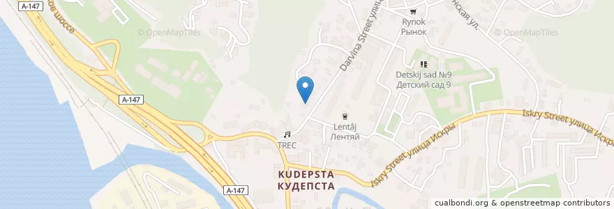 Mapa de ubicacion de Сбербанк en Rusia, Южный Федеральный Округ, Krai De Krasnodar, Городской Округ Сочи.