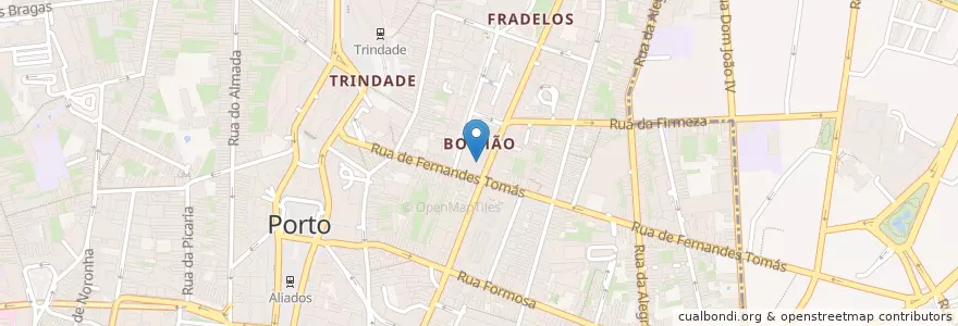 Mapa de ubicacion de Champ's da Baixa (bistrô) en Portugal, Norte, Área Metropolitana Do Porto, Porto, Porto, Cedofeita, Santo Ildefonso, Sé, Miragaia, São Nicolau E Vitória.