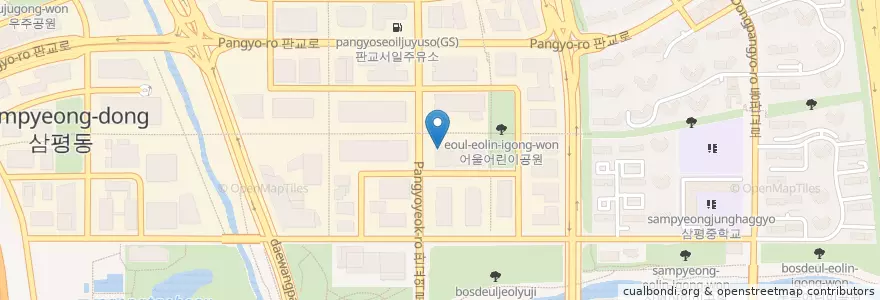 Mapa de ubicacion de 연세SD치과(3층) en Coreia Do Sul, Gyeonggi, 분당구.