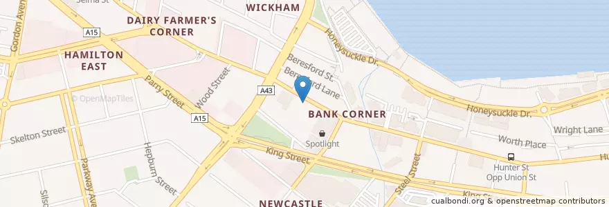 Mapa de ubicacion de Pinna en Australien, Neusüdwales, Newcastle City Council, Newcastle-Maitland.