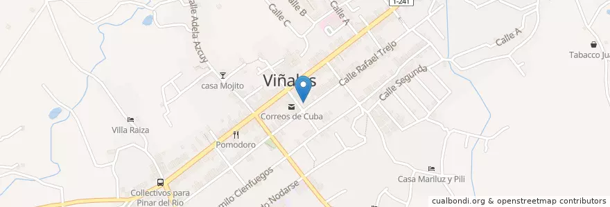 Mapa de ubicacion de Cinema Caffee en Cuba, Pinar Del Rio, Viñales.