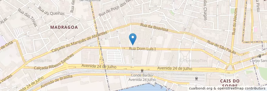 Mapa de ubicacion de Cafetaria Gourmet do Museu das Comunicações en البرتغال, Área Metropolitana De Lisboa, Lisboa, Grande Lisboa, لشبونة, Misericórdia.