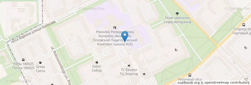 Mapa de ubicacion de Пончики en ロシア, 北西連邦管区, プスコフ州, Псковский Район, Городской Округ Псков.