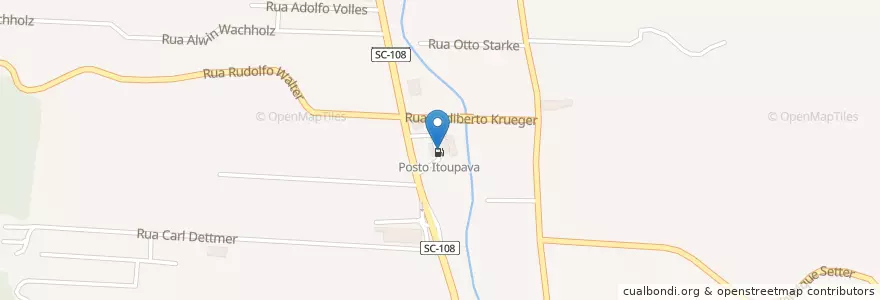 Mapa de ubicacion de Posto Itoupava en البَرَازِيل, المنطقة الجنوبية, سانتا كاتارينا, Região Geográfica Intermediária De Blumenau, Microrregião De Blumenau, بلوميناو.