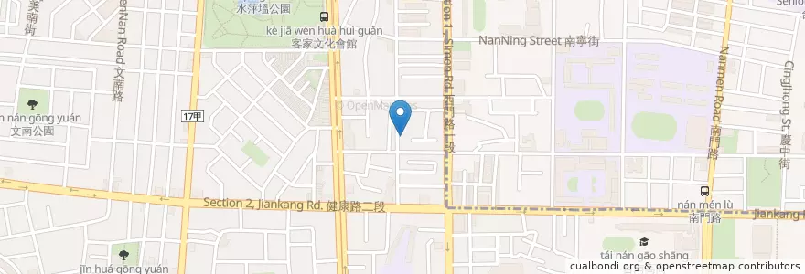 Mapa de ubicacion de met Molly Café en Tayvan, 臺南市, 南區.