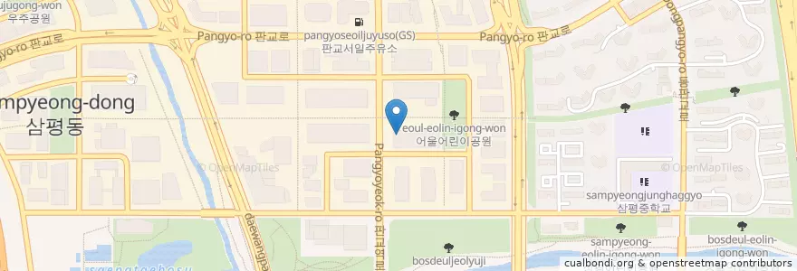 Mapa de ubicacion de 연세SD치과(3층) en Güney Kore, 경기도, 분당구.
