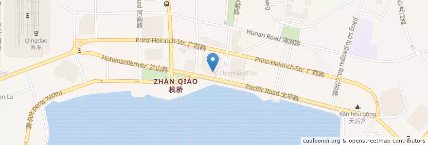 Mapa de ubicacion de McDonald's en China, Shandong, 青岛市, 市南区.